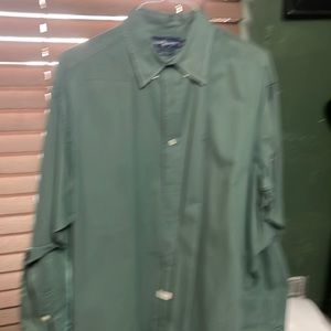 Olive xl polo button down